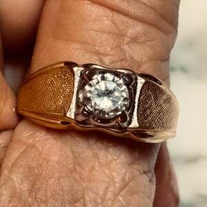 Men's Lind 14k HGE Cubic Zirconia Ring, Size 13